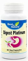 Digest Platinum - Contains Digestive enzymes & aids in Breakdown of Protein, carbohydrates & Fat. Supplied by Best In Nature.