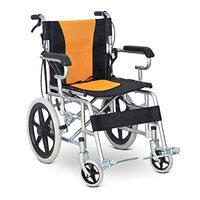 LBSX Wheelchairs Lightweight Transport Adult Folding Wheelchair with Handbrakes Multifunctional The Elderly Foldable Back Portable Trolley