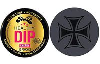 TeaZa Herbal Energy Pouch Cherry 1 Can with DC Crafts Nation Skin Can Cover - Iron Cross