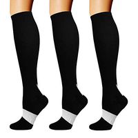 Copper Compression Socks for Men & Women(3 Pairs),15-20mmHg is Best for Running,Medical,Pregnancy,Travel,Nurses