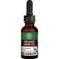 Global Healing Center USDA Organic Hemp Oil | 825mg Liquid for Relaxation, Stress Relief, Sleep, Soreness, Aches, and Joint Support | Non-GMO, Vegan, Cold-Processed, Made in Colorado, USA (1 Fl Oz)