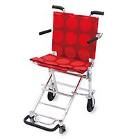 JUFU Wheelchair Titanium Alloy Folding Ultra-Light Travel BMX Trolley Elderly Scooter | (Color : C)