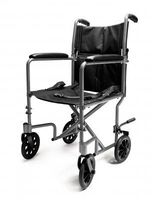 Graham Field Ej783-1 Lightweight Aluminum Transport Chair, 17", Silver