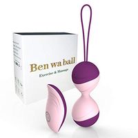 Wireless Massager Ball with 10 Powerful Vibration Mode,Remote Control,Medical Silicone,Waterproof Kegel Ball for Exercise.