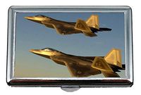 Cigarette Case/Box - King Size Cigarettes,US Airforce F-22 Raptor Jet Fighters Business Card Holder