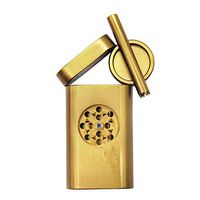 You Worth Having— Brown Alloy Portable Mini Personal Tool with Herbal Grinder and Magnetic Herbal Storage Box