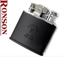 Ronson Nostalgia Standard Black Matt Soft Flame Petrol Lighter New Gift Boxed