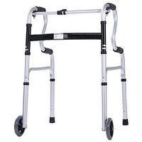 LBYMYB Folding Walker Pulley Height Adjustable Without Seat Elderly Assisted Walking Training Rehabilitation Equipment Wheelchair