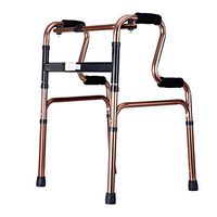 BNSDMM rollator Walker with seat Walker - Standard Recognized Walker Auxiliary Rehabilitation Equipment Older Walker Lightweight Adjustable Folding Walker (Color : Rose Gold)