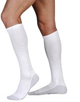 Sigvaris 602CLSW00 18-25mmHg Womens Closed Toe Knee High Compression Sock, Large & Short, White