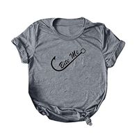 Women's Summer T-Shirts Plus Size Tee Pattern Print Tops O-Neck Turn Over Collar Sleeve Loose Blouse Tunic Xia&Han Dark Gray