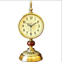 CML Home Exquisite Appearance European Retro Clock Desk Clock Bedroom Bedside Table Clock Retro American Bedroom Clock Study Decoration Clock Clear Picture