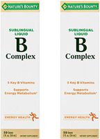 Nature's Bounty Vitamin B Complex sublingual Liquid, 2 Oz (Pack of 2)