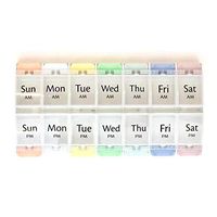 Capsuline 7-Day Planner Organizer for Pills and Supplements - AM/PM organizel in Pastel Colors
