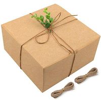 Moretoes Brown Gift Boxes Kraft Boxes 15pcs 8x8x4 Inches Bridesmaid Proposal Boxes with Lids for Gifts, Cupcake Boxes, Crafting