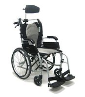 Karman Healthcare 18 Pounds S-2512 Transport Removable Footrest with Headrest, Pearl Silver, 18 Pound