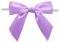 BAYWIND LTD; 3" Twist Tie Bows- 100pc (Light Orchid)
