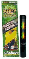 Herb Airtight Tube Pocket Protector with Juicy Jay's Mango Papaya Hemp Wraps 1 Count DC Crafts Nation- Rasta Skull