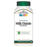 21st Century Milk Thistle Extract Veg Capsules, 200 Count