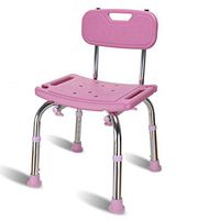 LINYUYI Height Adjustable Bathtub & Shower Stool, Bath Stool Nonslip Adjustable Bath Stool-Pink