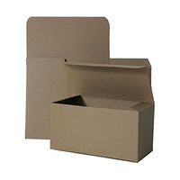 JAM PAPER Gift Boxes with Open Lid - 9 x 4 1/2 x 4 1/2 - Kraft - Sold Individually