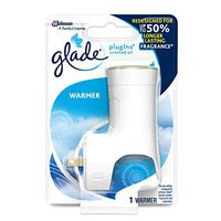 Glade PlugIns Air Freshener Warmer, Scented and Essential Oils for Home and Bathroom, Up to 50 Days on Low Setting, 1 Count