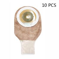 JIN One-Piece System Ileostomy Colostomy Supplies Bags Drainable Pouch Cut to Fit 25-60MM -10PCS