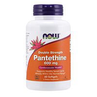 NOW Supplements, Pantethine (Coenzyme A Precursor) 600 mg, Double Strength, Cardiovascular Health*, 60 Softgels
