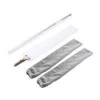 Microfiber Duster, Extendable Duster Long Handle Mop Sweep with Flexible Bendable Cleaning Head, Household Bedside Dust Brush Cleaning Tool for Sofa Bed Furniture Bottom Gap