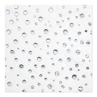 Crisky Silver Dot Napkins Disposable Cocktail Cake Dessert Beverage Napkin for Silver Theme Wedding Bridal Shower Engagement Holiday Essential Party Decorations,Silver Foil, 50 count, 3-ply, 9.8"x9.8"
