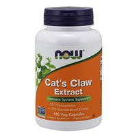 NOW Supplements, Cat's Claw Extract, 10:1 Concentrate, (1.5% Standardized Extract), 120 Veg Capsules