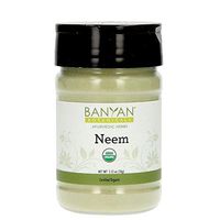 Banyan Botanicals Neem Powder – Organic Neem Leaf Powder – Azadirachta Indica – for Clear Complexion & Healthy Skin, Hair, Blood, Lymph, Liver & More* – Spice Jar – Non-GMO Sustainably Sourced Vegan