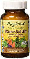 MegaFood, Women's One Daily, Daily Multivitamin and Mineral Dietary Supplement with Vitamins C, D, Folate and Iron, Non-GMO, Vegetarian, 60 tablets (60 servings)