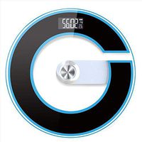 WMM-weighing scale Body Weight Scale, High Precision Digital Bathroom Scale, Electronic Scale with Step-on Technology, Backlit LCD Display (Color : Black)