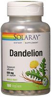 Solaray Dandelion Root Capsules, 520 mg, 180 Count