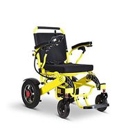 Electric Wheelchair, 2020 New Folding Remote Travel Light Adult Wheelchair, Air Travel Safety Electric Wheelchair, Heavy Electric Wheelchair (19" Seat Yellow)