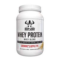 BNB 100% Whey Protein - Apple Pie Flavor- 21g of Protein per Serving - 30 Servings - Mixes Easily - Delicious Protein Recovery Shake - by BNB Supplements