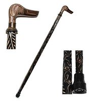 Nautical World Wooden Walking Cane with Solid Brass Dog Head Handle - Premium Quality Wood Canes for Men/Women – Unique Gifts, Affordable Gift Decorative Walking Cane Fashion Statement for Men/Wome