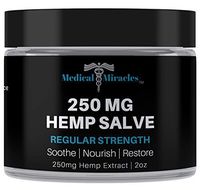 Hemp 250 Mg Regular Strength Healing Salve, Relieves Inflammation, Muscle, Joint, Knee, Nerves, and Arthritis Pain. 100% Natural Cream. Medical Miracles