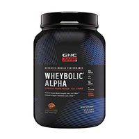 GNC AMP Wheybolic Alpha Whey Protein Powder - Chocolate Fudge, 22 Servings, Contains 40g Protein and 15g BCAA Per Serving