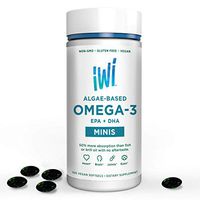 Omega-3 Oil EPA DHA Minis - 50 Day Supply - Doctor Recommended Algae Oil Soft Gel Capsules- Better Absorption, Vegan, Non GMO - Healthier Than Fish - Supports Brain and Heart Health.