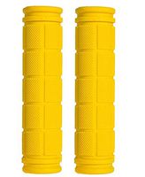 U-JOY Bike Handlebar Grips for Kids Girls Boys, Non-Slip Rubber Mushroom Bicycle Grips for Scooter Cruiser Seadoo Tricycle Wheel Chair Mountain Road Urban Foldable Bike MTB BMX (Yellow)