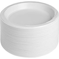 Genuine Joe GJO10323CT Joe 10-1/4" Large Plastic Plates Table Ware, Warm White