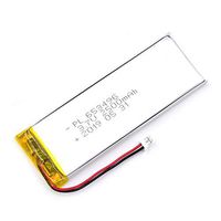 AKZYTUE 3.7V 1800mAh 653496 Lipo Battery Rechargeable Lithium Polymer ion Battery Pack with JST Connector