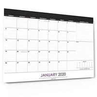 Wordsworth & Black 2020 Monthly Desk/Wall Calendar 21" x 17"- Desktop Pad Blotter with Notes Section - Academic -Family- Business - Perfect for Planning and Organizing for Home or Office (Large)