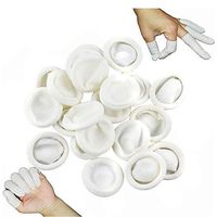260 Pcs Disposable Latex Finger Cots Anti-Static Rubber Fingertips Protective Finger Gloves for Electronic Repair Medical Application Jewelry Cleaning Nail Art