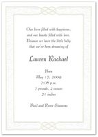 Exquisite Border Birth Announcement - Set of 20