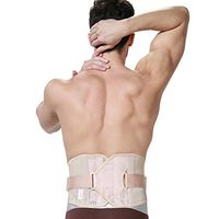 Neotech Care Back Brace for Men - Ultra Light & Breathable Fabric for Exercise - Adjustable Compression - Lower Back Belt Pain Relief (Black, XL)