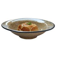 Bowl Pasta Folk culture bowl Creative Western Soup Plate Home Vintage Salad Folk culture bowl, Breakfast Ceramic Folk culture bowl, Snack Folk culture bowl Tableware (Color : Brown, Size : 15.4 15.4