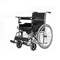 Wen long shop Medical Heavy Duty Wheelchair with Various Arm Styles and Front Rigging Options,with Lapbelt Lightweight Mobility Device and Toilet
